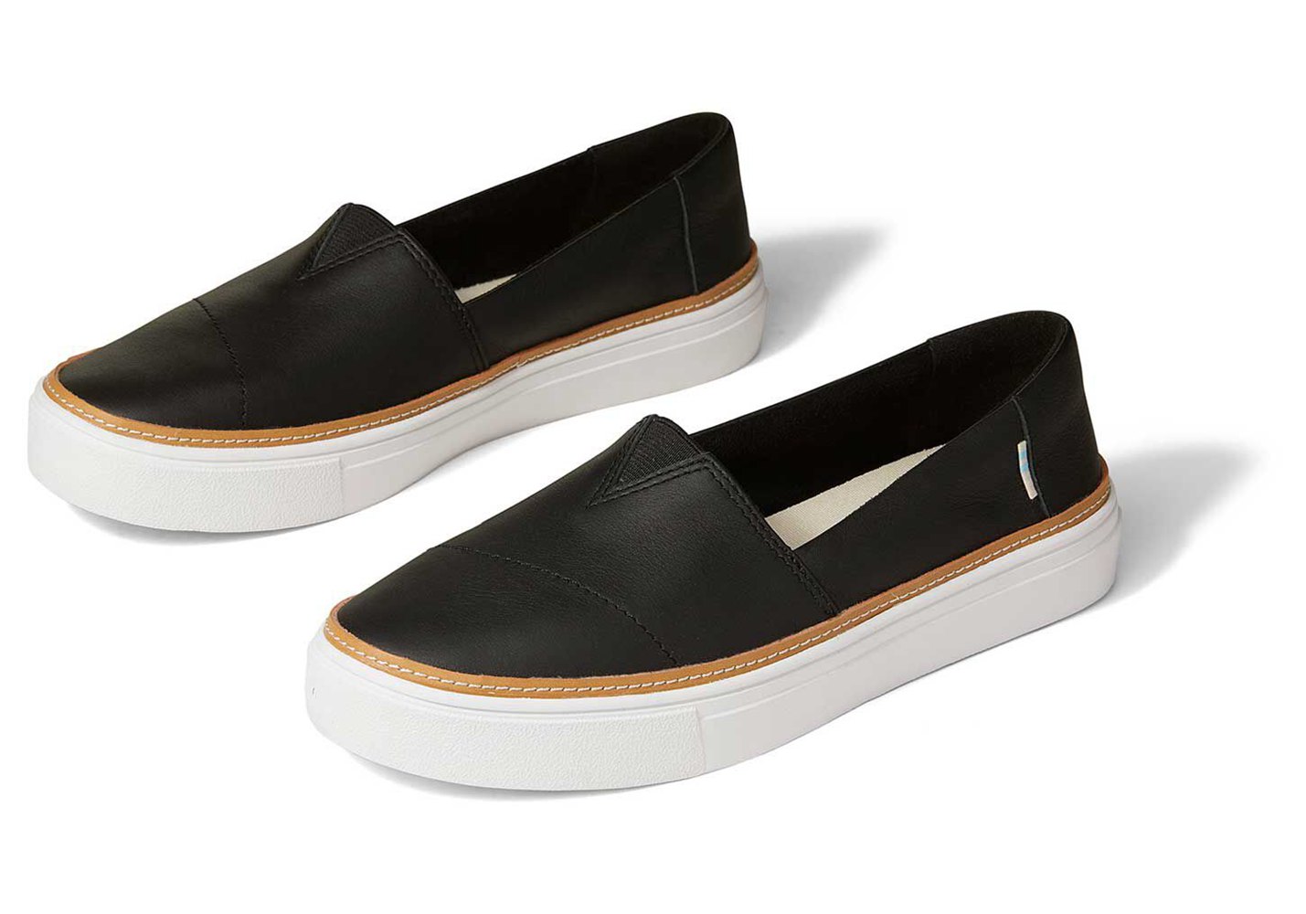 Toms Parker Slip On Black - Womens - 21874-HQXY